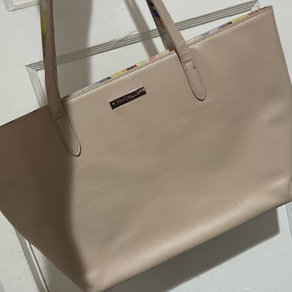 Betsey Johnson Blush Pink Pebble Tote